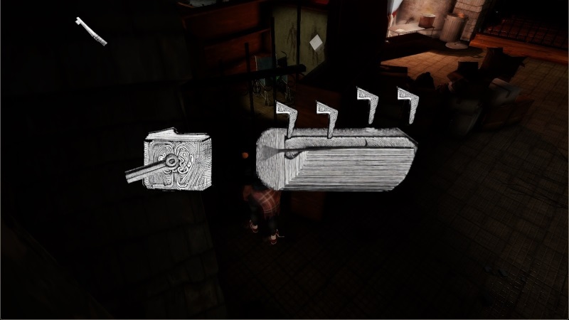 Screenshot of Eucharist lockpicking minigame.